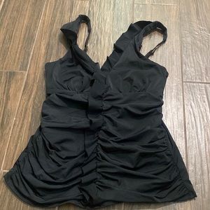 Spanx swim  tankini top black